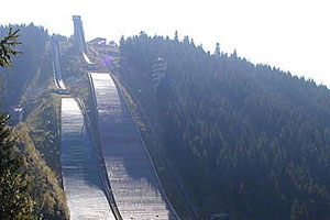 Skisprungschanzen im Kanzlersgrund in Oberhof